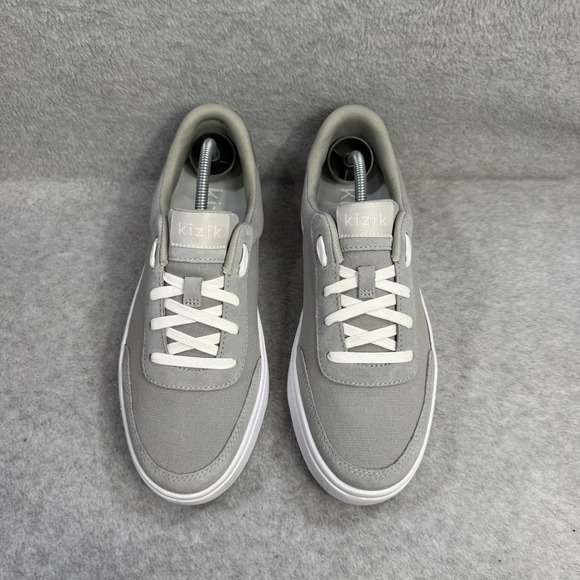 Kizik Shoes Womens Size 9 Grey Step In Comfort Canvas Casual Sneakers - Picture 3 of 10